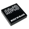 The Brick Show Shop AB / CD Built in Black Music Album Cover (2x2 Tile) made using LEGO ti