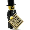 The Brick Show Shop Abraham Lincoln US President Minifig made using LEGO parts - B3 Custom