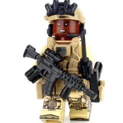 The Brick Show Shop African American Special Forces Soldier - Custom Military Minifig