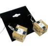 The Brick Show Shop Amazin' Box Earrings made from LEGO parts - B3 Customs