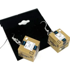 The Brick Show Shop Amazin' Box Earrings made from LEGO parts - B3 Customs