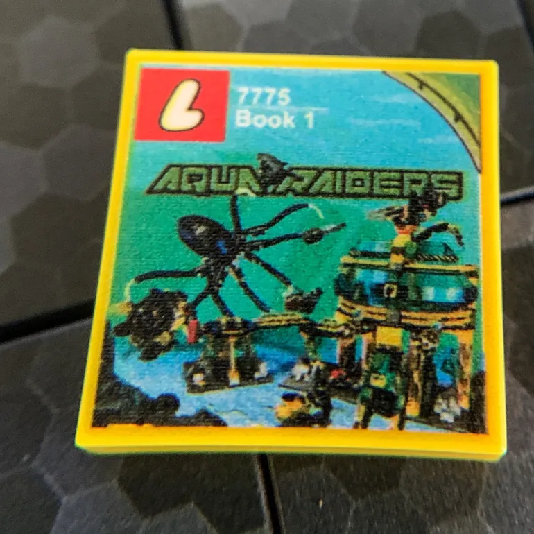 The Brick Show Shop Aquabase Invasion Aqua Raiders Set 7775 - Custom Printed 2x2 Tile