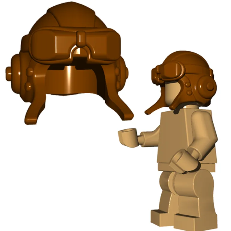 The Brick Show Shop Aviator Helmet, Brick Warriors - LEGO Compatible