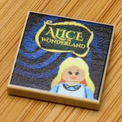 The Brick Show Shop B3 Customs® Alice in Wonderland Book (2x2 Tile)