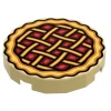The Brick Show Shop B3 Customs® Apple Pie (2x2 Round Tile)
