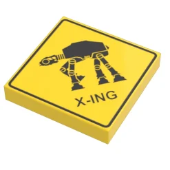 The Brick Show Shop B3 Customs® AT-AT Xing Sign using LEGO bricks
