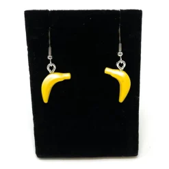 The Brick Show Shop B3 Customs® Banana Earrings made from LEGO Bricks