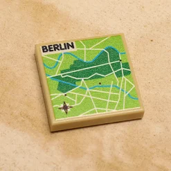 The Brick Show Shop B3 Customs® Berlin, Germany Map (2x2 Tile)