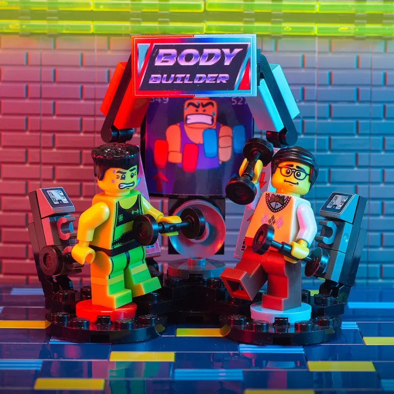 The Brick Show Shop B3 Customs® Body Builder Arcade Game Building Set