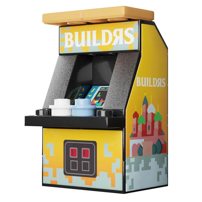 The Brick Show Shop B3 Customs BUILDᴙS Arcade Machine Building Set made using LEGO parts