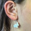 The Brick Show Shop B3 Customs® Bunny Earrings made from LEGO Bricks