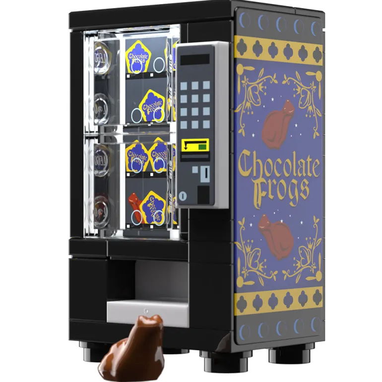 The Brick Show Shop B3 Customs® Chocolate Frogs Vending Machine Building Set made using LE