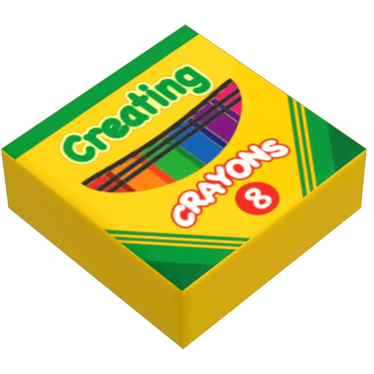 The Brick Show Shop B3 Customs® Creating Crayons Small Box (1x1 Tile)