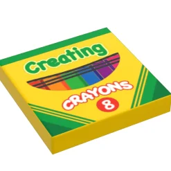 The Brick Show Shop B3 Customs® Creating Crayons Large Box (2x2 Tile)