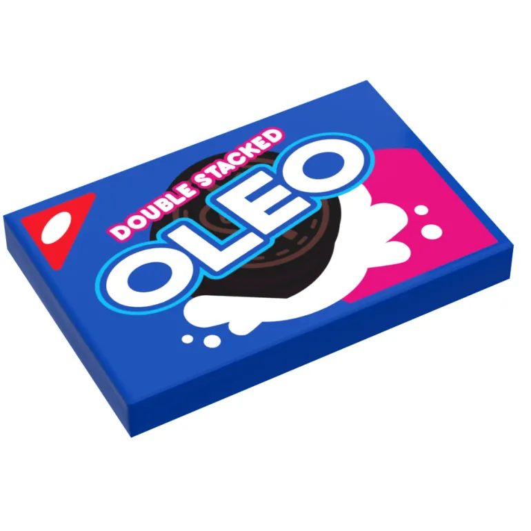 The Brick Show Shop B3 Customs® Double Stacked OLEO Cookies Pack (2x3 Tile) using LEGO bricks