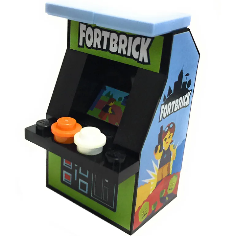 The Brick Show Shop B3 Customs® Fortbrick Arcade Machine made from LEGO, Fortnite