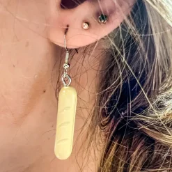 The Brick Show Shop B3 Customs® French Bread Earrings made from LEGO Bricks