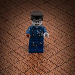 The Brick Show Shop B3 Customs® Hardwood Minifig Flooring (Rough, Dark) - Custom Printed L