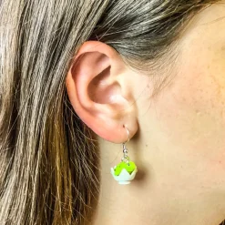 The Brick Show Shop B3 Customs® Hatching Turtle Earrings made from LEGO Bricks