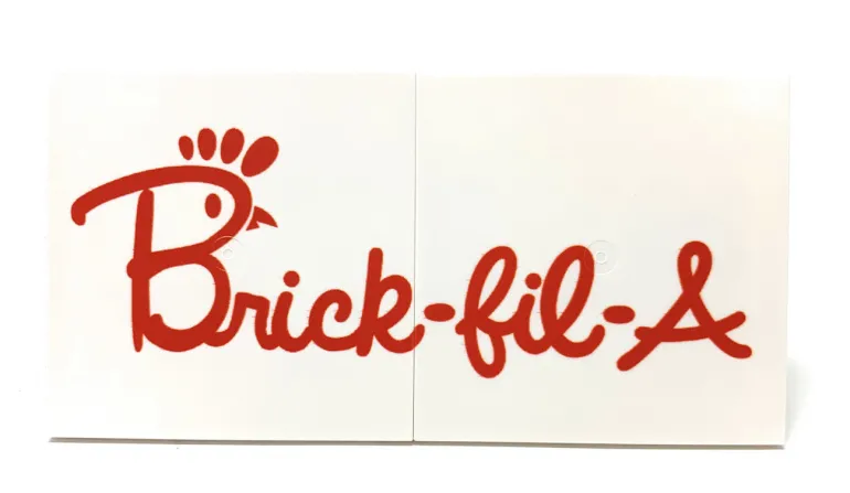 The Brick Show Shop B3 Customs® Huge Brick-Fil-A 6x12 Sign using LEGO bricks