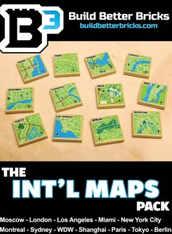 The Brick Show Shop B3 Customs® International Maps Pack