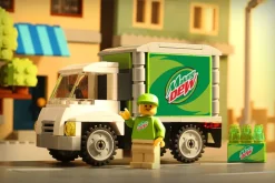 The Brick Show Shop B3 Customs Making Dew Soda Delivery Truck with Minifigure