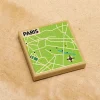 The Brick Show Shop B3 Customs® Paris, France Map (2x2 Tile)