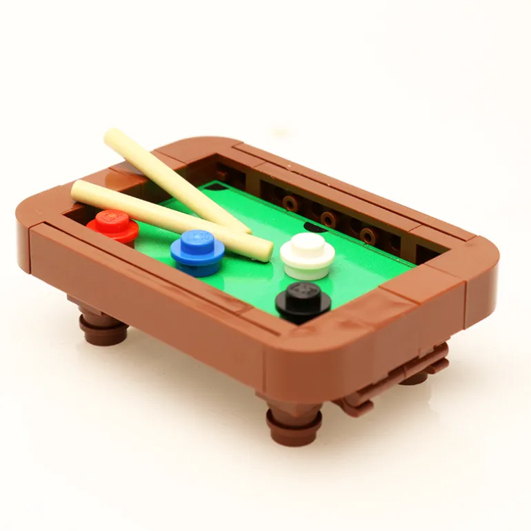 The Brick Show Shop B3 Customs Pool Table Building Kit made from LEGO parts