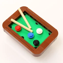 The Brick Show Shop B3 Customs Pool Table Building Kit made from LEGO parts