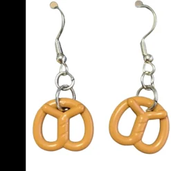 The Brick Show Shop B3 Customs® Pretzel Earrings made from LEGO Bricks