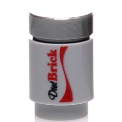 The Brick Show Shop B3 Customs® Printed Diet Brick Soda Can made using real LEGO