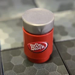 The Brick Show Shop B3 Customs® Printed Dr. Block Soda Can made using real LEGO