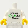 The Brick Show Shop B3 Customs® Printed He's My Lucky Charm St. Patrick's Day Minifig Tors