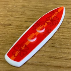 The Brick Show Shop B3 Customs® Printed Hibiscus Surfboard made from LEGO® bricks