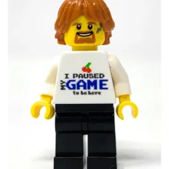 The Brick Show Shop B3 Customs® Printed I Paused My Game To Be Here Minifig Torso (Gaming)