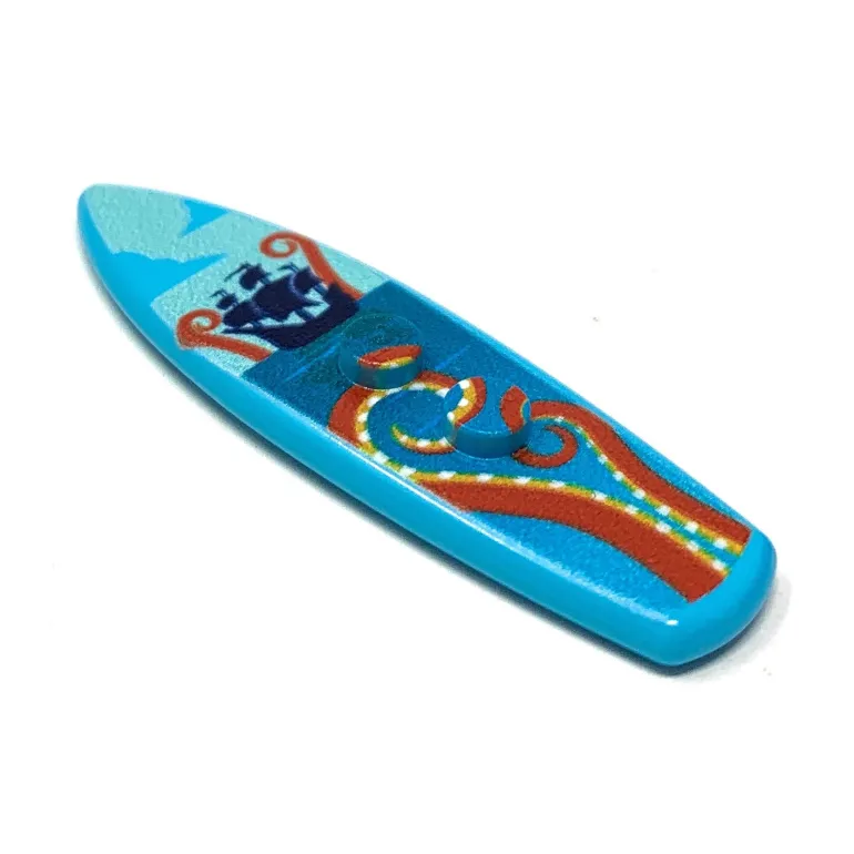 The Brick Show Shop B3 Customs® Printed Kraken Surfboard made from LEGO® bricks