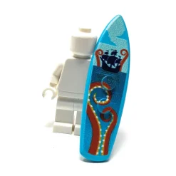 The Brick Show Shop B3 Customs® Printed Kraken Surfboard made from LEGO® bricks