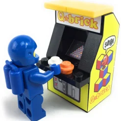 The Brick Show Shop B3 Customs Q*Brick Arcade Machine made from LEGO parts