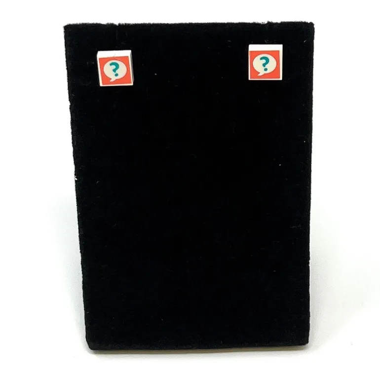 The Brick Show Shop B3 Customs® Question Mark (?) Earrings made from LEGO Bricks