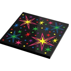 The Brick Show Shop B3 Customs® 80's Arcade Carpet (Bursts) - Custom Printed 6x6 Tile for