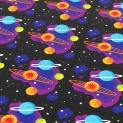 The Brick Show Shop B3 Customs® 80's Arcade Carpet (Planets) - Custom Printed 6x6 Tile for