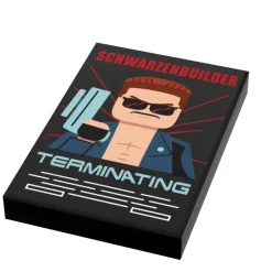 The Brick Show Shop B3 Customs® Terminator Movie Cover (2x2 Tile) using LEGO bricks