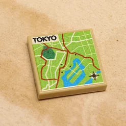 The Brick Show Shop B3 Customs® Tokyo, Japan Map (2x2 Tile)