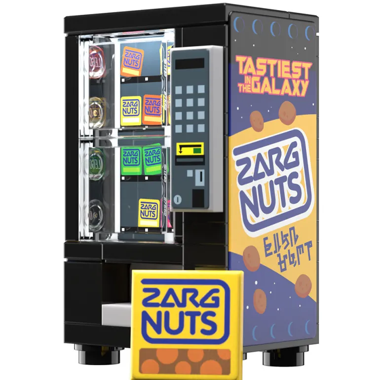 The Brick Show Shop B3 Customs® Zarg Nuts Vending Machine Building Set