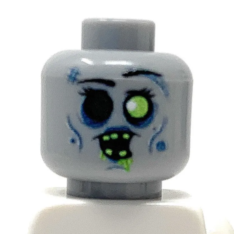 The Brick Show Shop B3 Customs® Zombie #1 Minifig Head