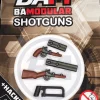 The Brick Show Shop BAM Shotguns w/ Hacksaw Pack for LEGO Minifigures, BrickArms