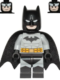 The Brick Show Shop Batman (Light Gray Suit, Black Crest, Cowl, Cape) - LEGO DC Comics Min