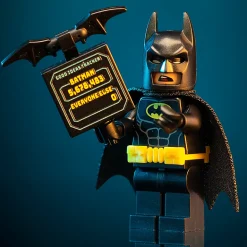 The Brick Show Shop Batman w/ Good Ideas Tracker Sign - LEGO DC Comics Minifigure [CUSTOM