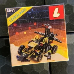 The Brick Show Shop Battrax Blacktron Set 6941 - Custom Printed 2x2 Tile