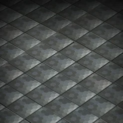 The Brick Show Shop Black Shades HEX Flooring - Custom Printed 2x2 Tile